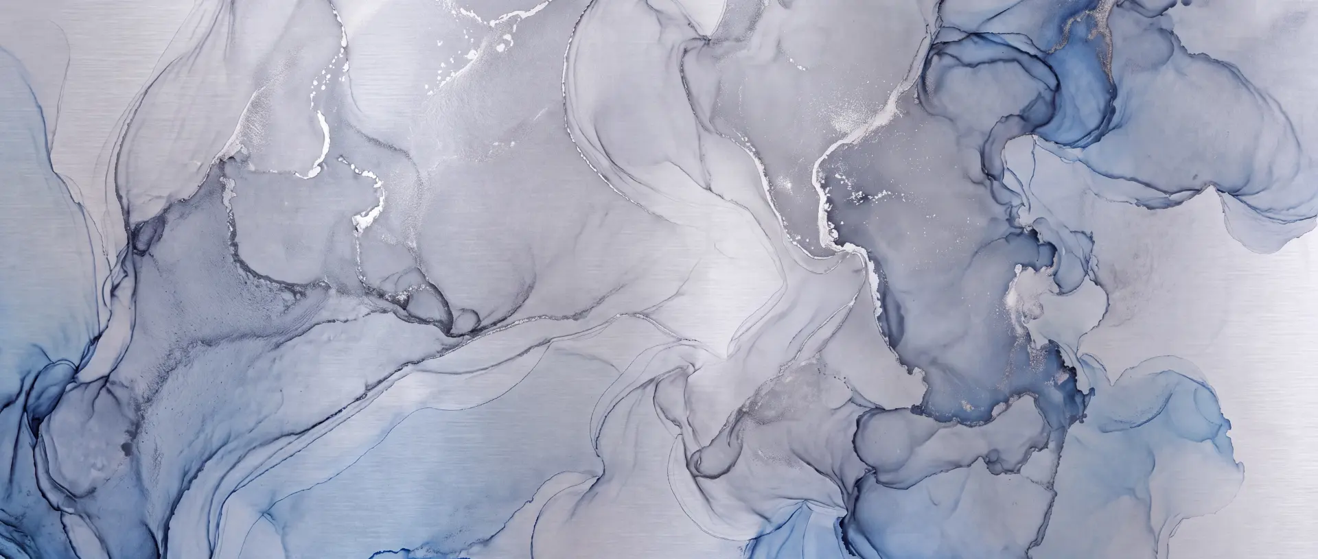 Real Blue Carbon: Marble in silver and blue